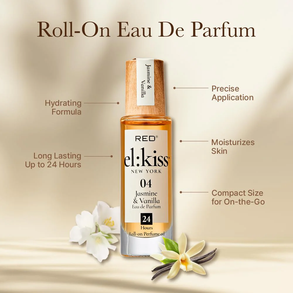 Red EL KISS Roll-On Perfume – Long-Lasting Fragrance (.40 fl oz) - Image 12
