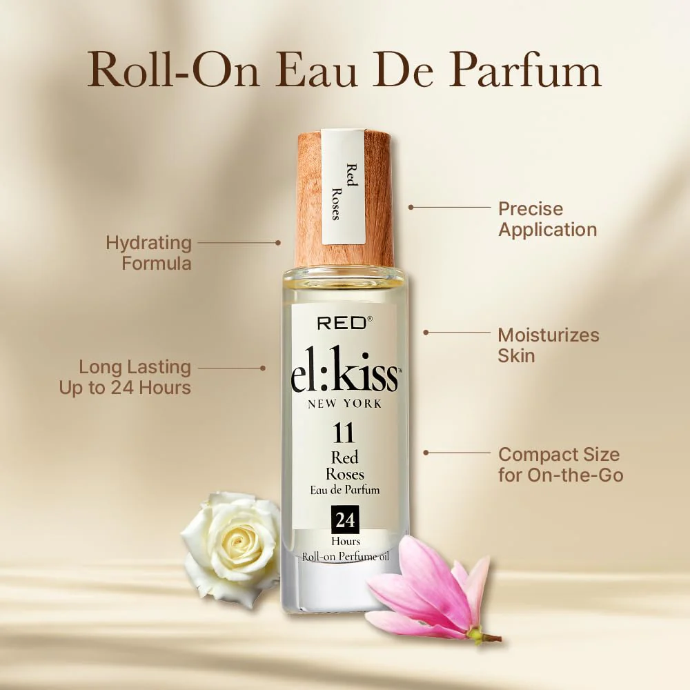 Red EL KISS Roll-On Perfume – Long-Lasting Fragrance (.40 fl oz) - Image 33