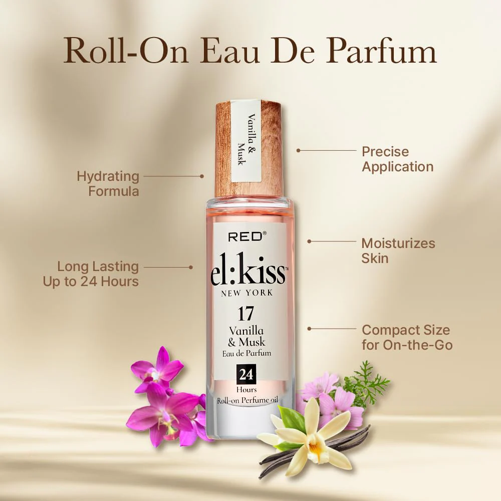 Red EL KISS Roll-On Perfume – Long-Lasting Fragrance (.40 fl oz) - Image 51