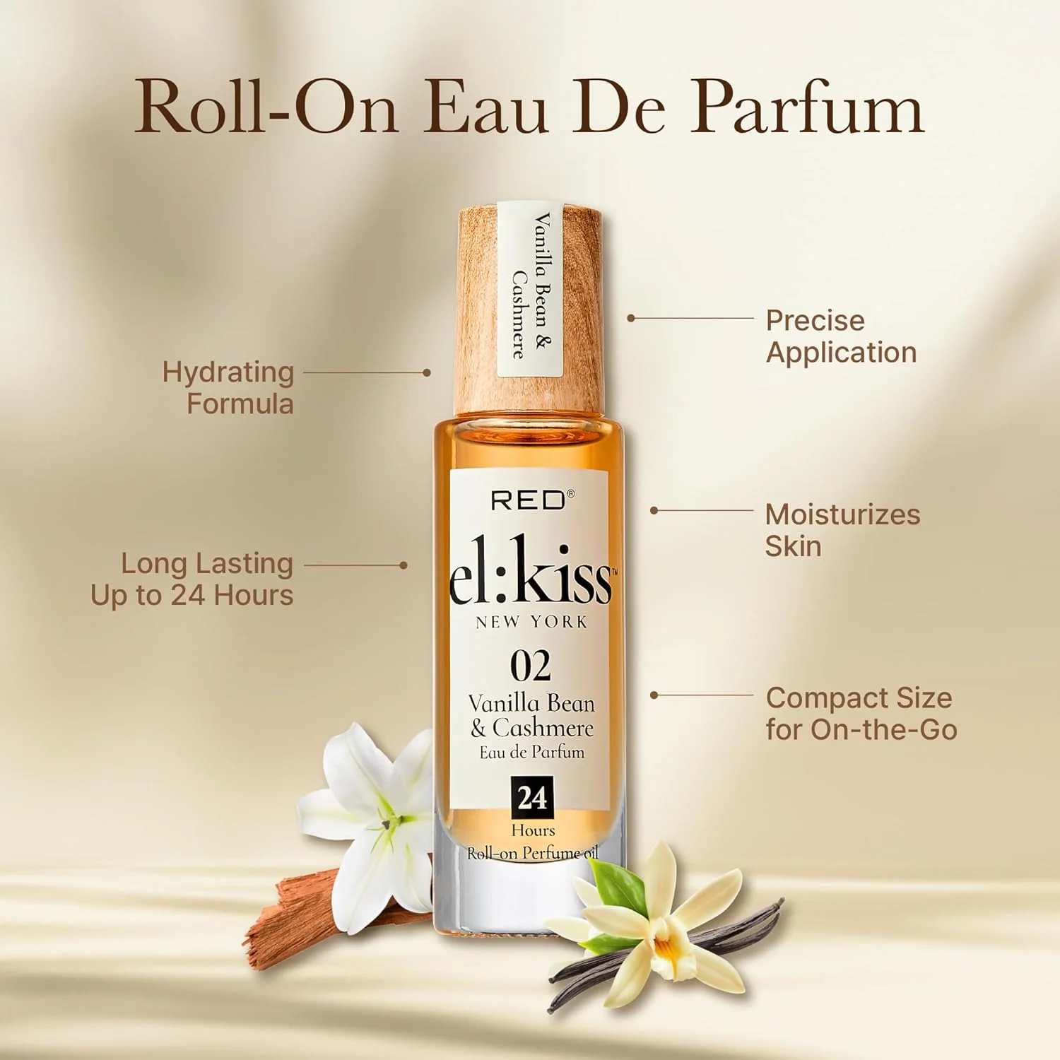 Red EL KISS Roll-On Perfume – Long-Lasting Fragrance (.40 fl oz) - Image 6
