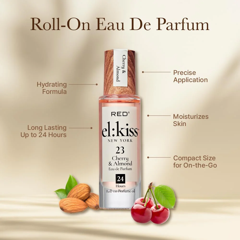 Red EL KISS Roll-On Perfume – Long-Lasting Fragrance (.40 fl oz) - Image 66
