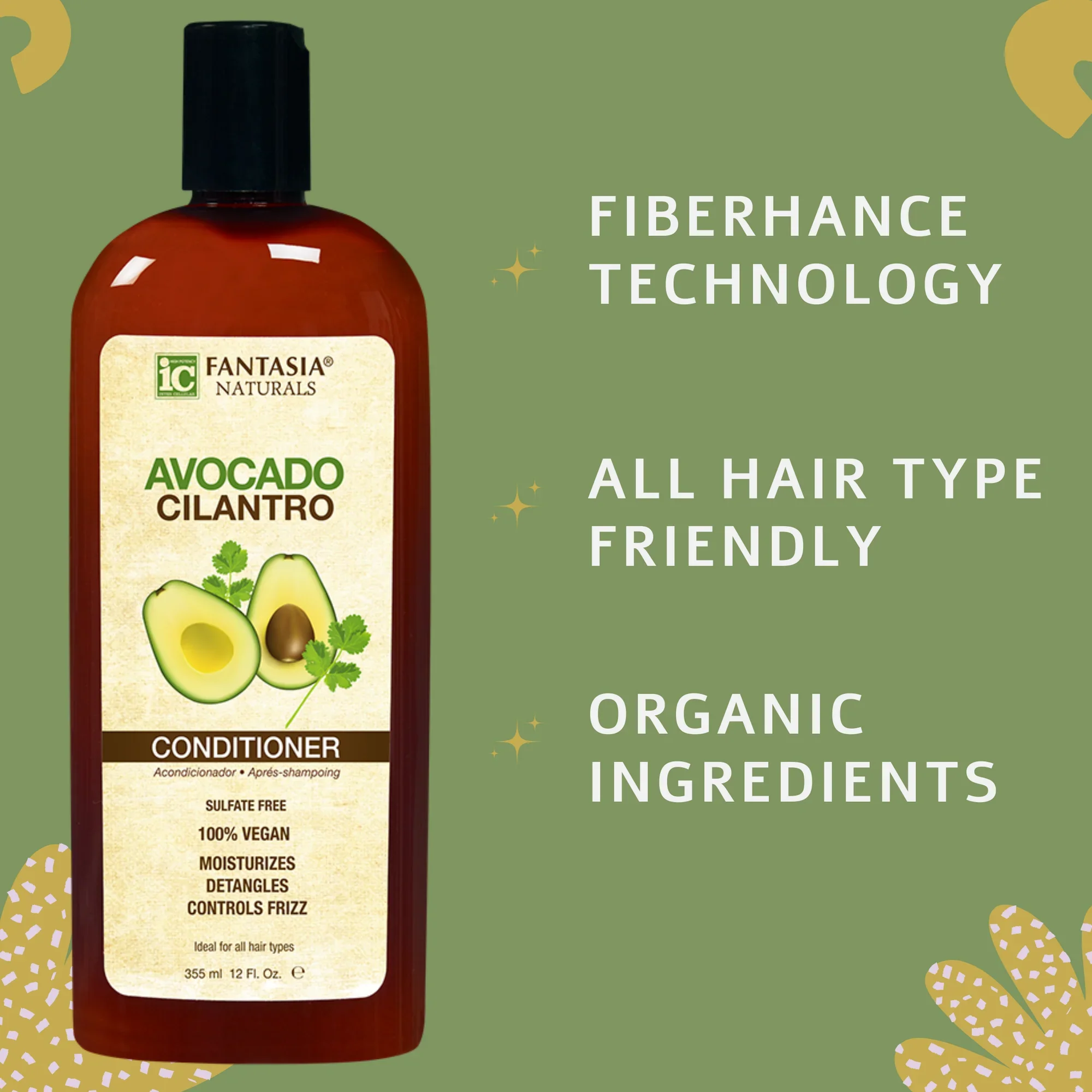 Fantasia Collection Avocado Cilantro Conditioner 12 oz - Image 2