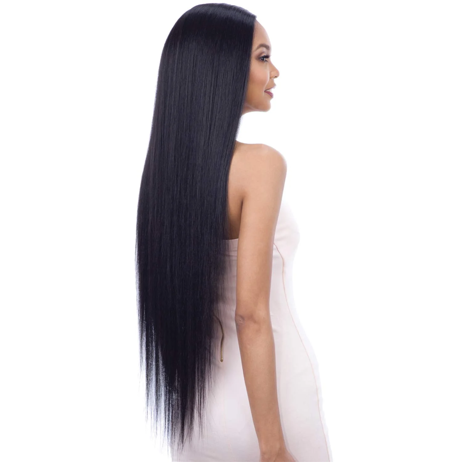 Freedom Part Lace Front Wig Number 204 Natural Looking Glueless Synthetic Style - Image 3