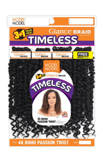 GB 4X Boho Passion Twist Premium Crochet Braiding Hair Natural Bohemian Texture - Image 3