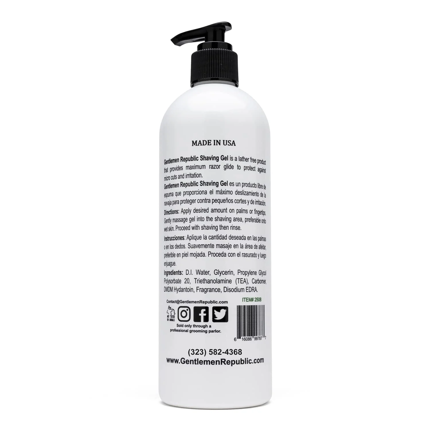 Gentlemen Shaving Gel - Image 2