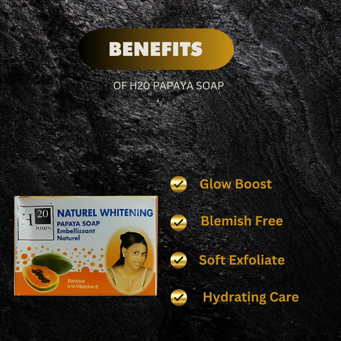 H20 Jours Papaya Soap 225g - Image 2