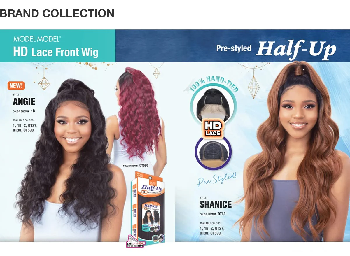 Half Up HD Lace Shanice Wig Natural Looking Glueless Style - Image 4