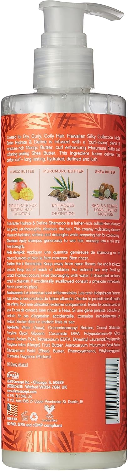 Hawaiian Silky Triple Butter Moisturizing Shampoo – 12oz - Image 2