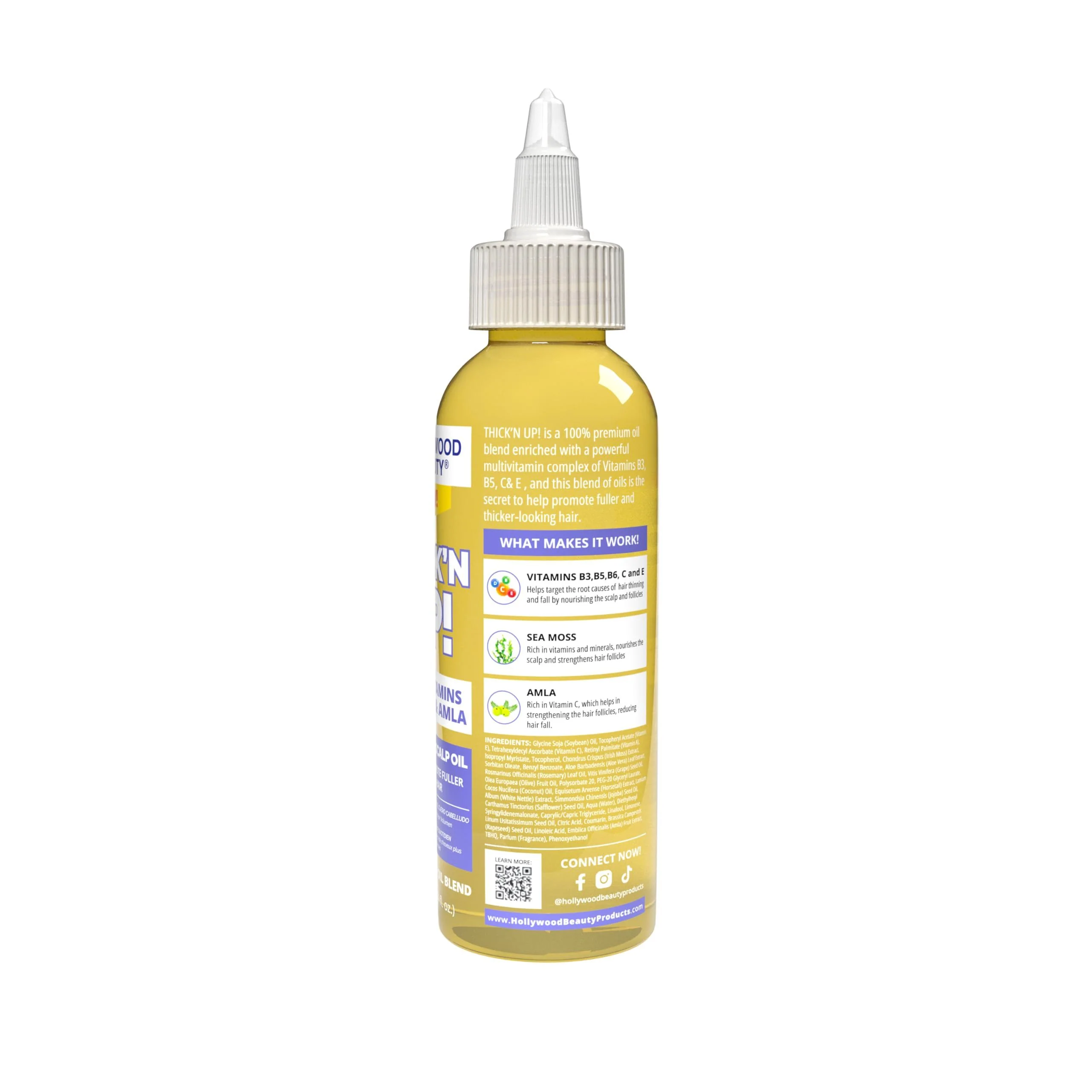 Hollywood Beauty Glo Up! Hair & Skin Oil – 4oz - Image 3