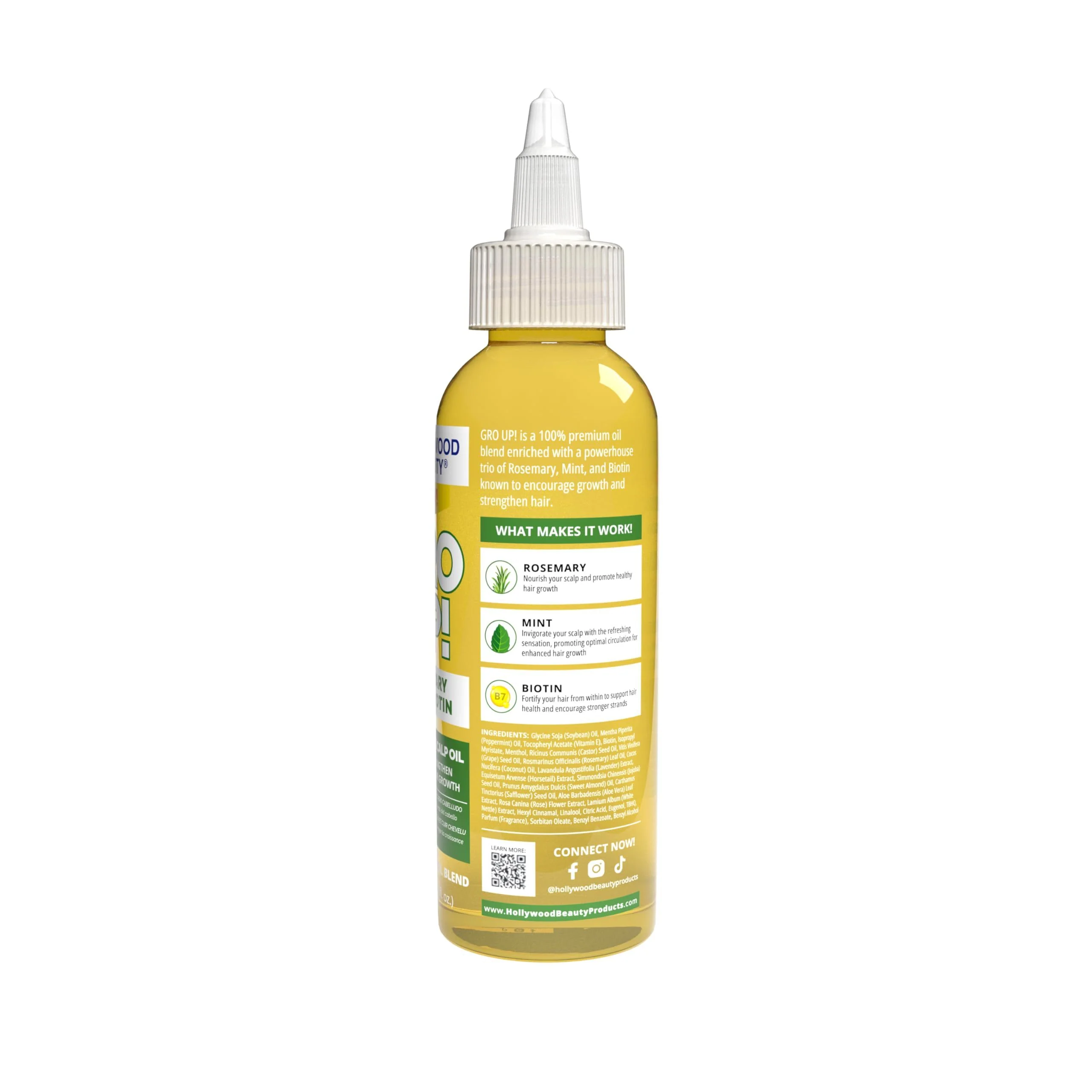 Hollywood Beauty Glo Up! Hair & Skin Oil – 4oz - Image 6