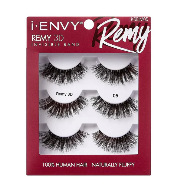 I-ENVY BY KISS REMY 3D INVISIBLE BAND LASHES 3 PACK - Image 3