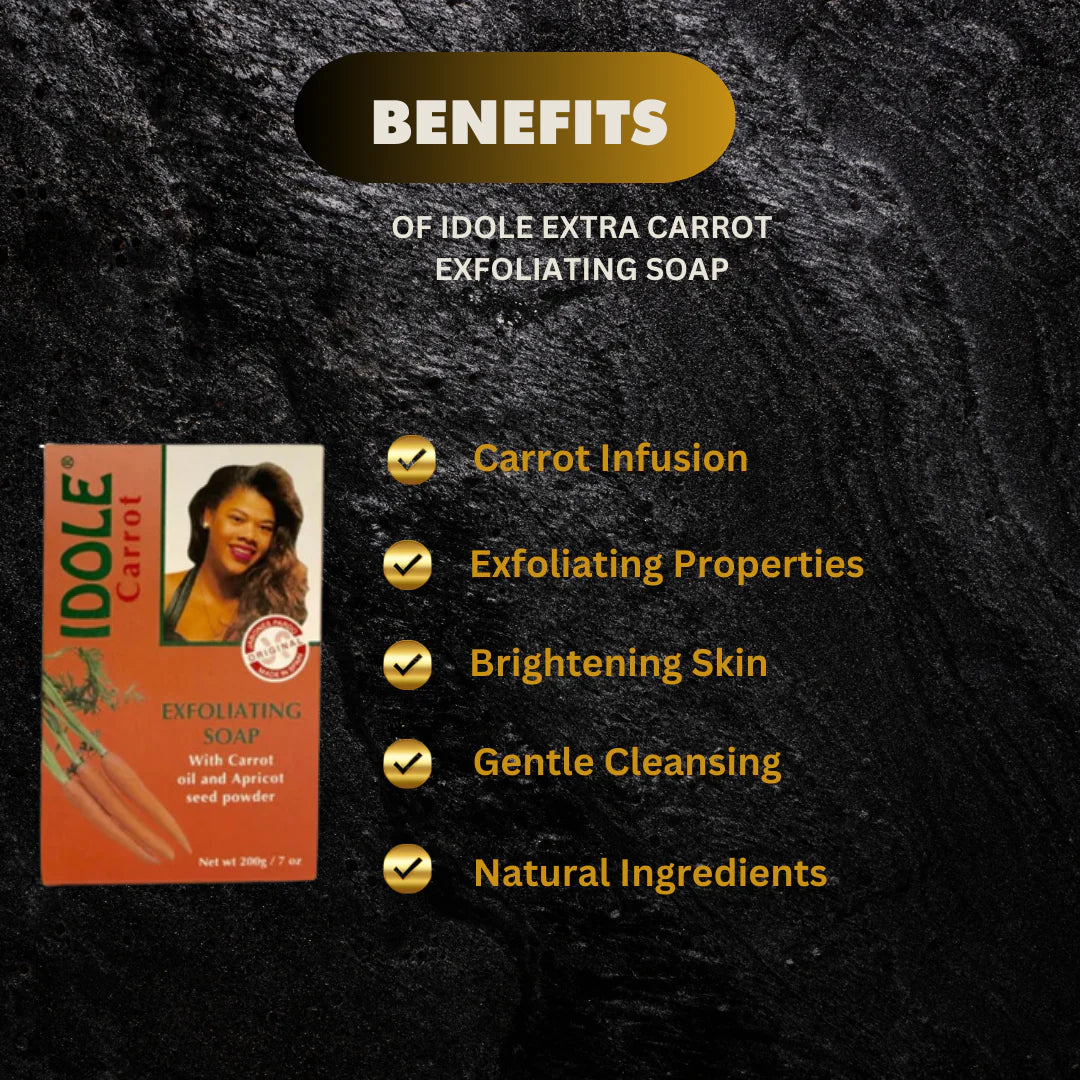 Idole Carrot Exfoliating Soap 7 oz - Image 2
