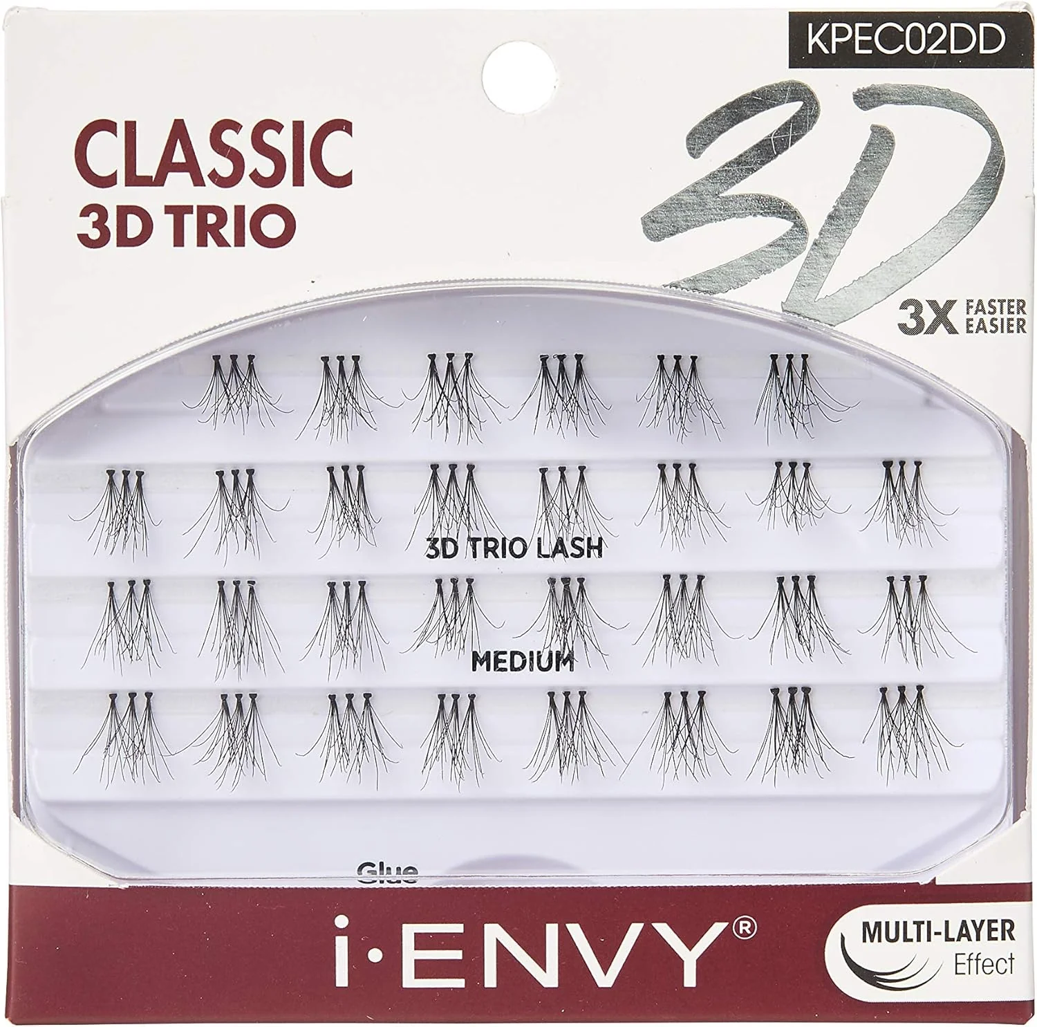 IEnvy 3D Trio Classic Medium Individual Eyelashes - Image 2
