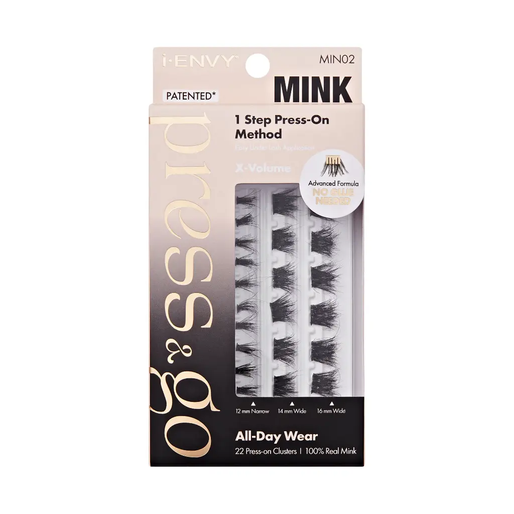 IEnvy Press & Go 100% Real Mink Pre-Glued Lash Clusters - Image 5