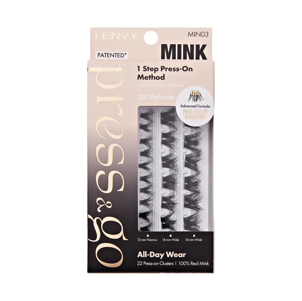 IEnvy Press & Go 100% Real Mink Pre-Glued Lash Clusters - Image 6