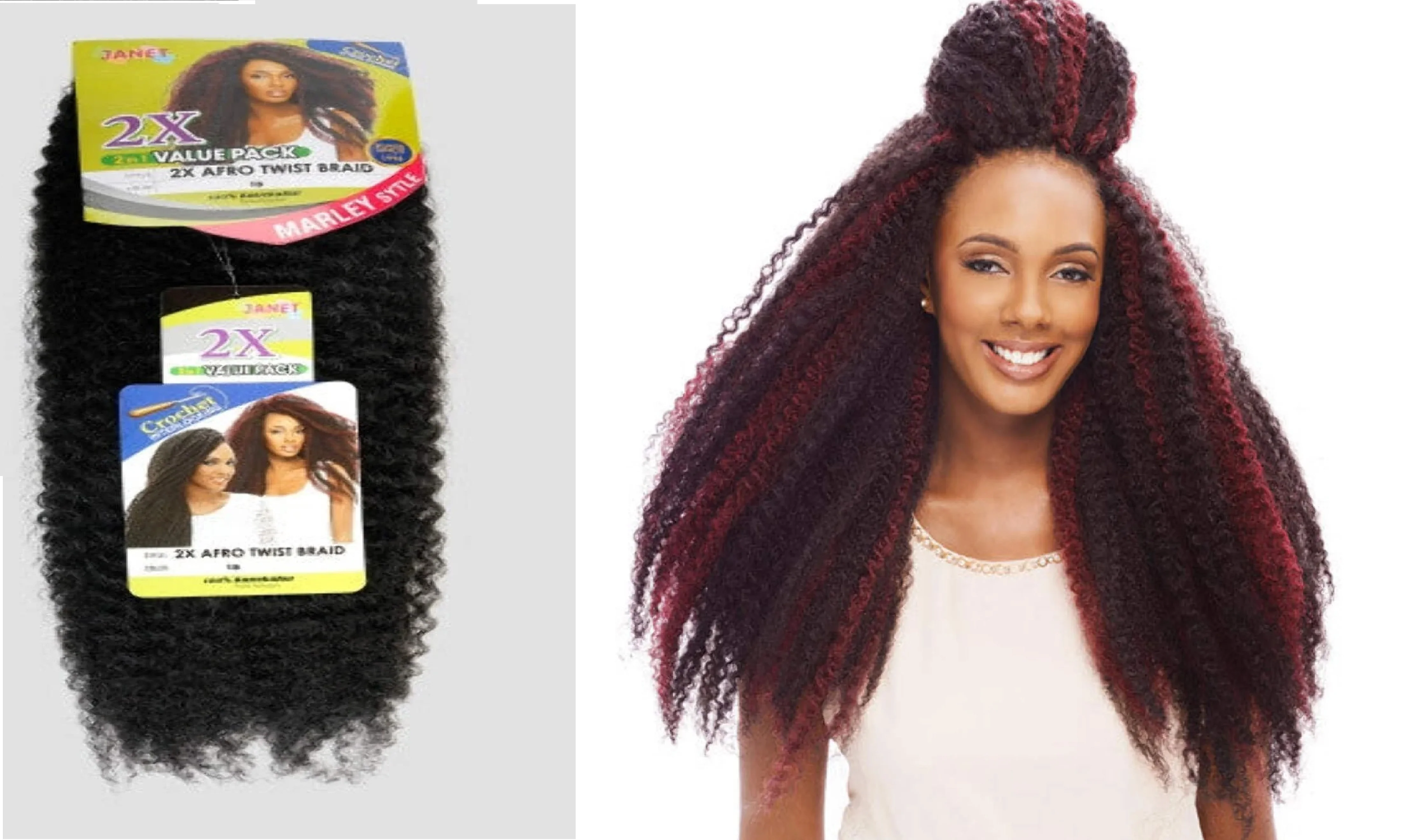 Janet Collection 2X Afro Twist Braid Hair - Image 4