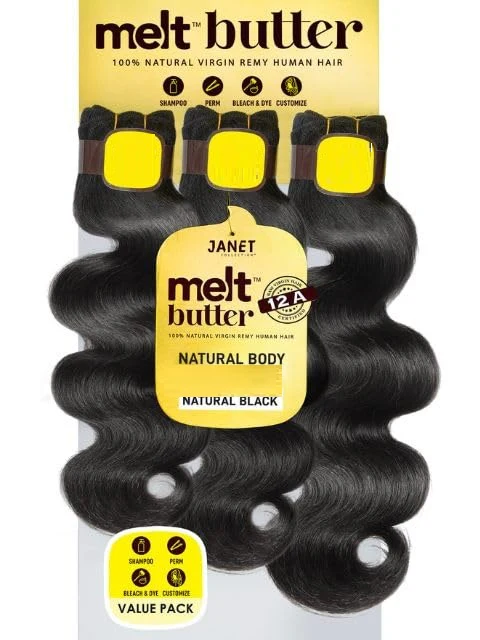 Janet Melt Butter Human Hair – 3 Bundles - Image 4