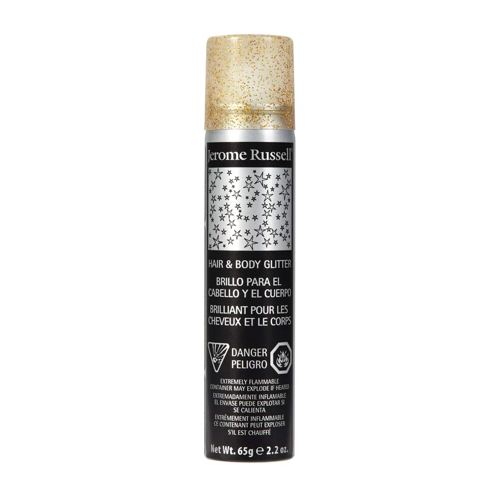Jerome Russell Hair and Body Gold Glitter Spray 2.2Oz - Image 7