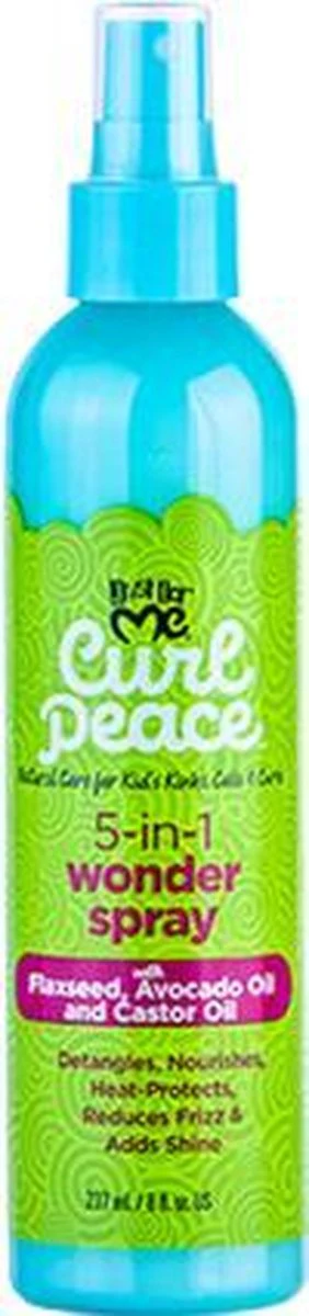 JFM Curl Peace 5-in-1 Wonder Spray 8oz Nourishing Detangling Styling Mist - Image 3