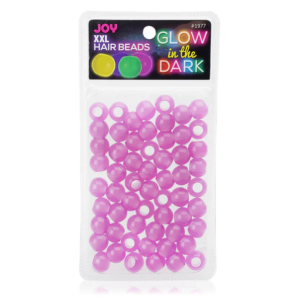 Joy Jewelry Pink Round Plastic Hair Beads - Image 3