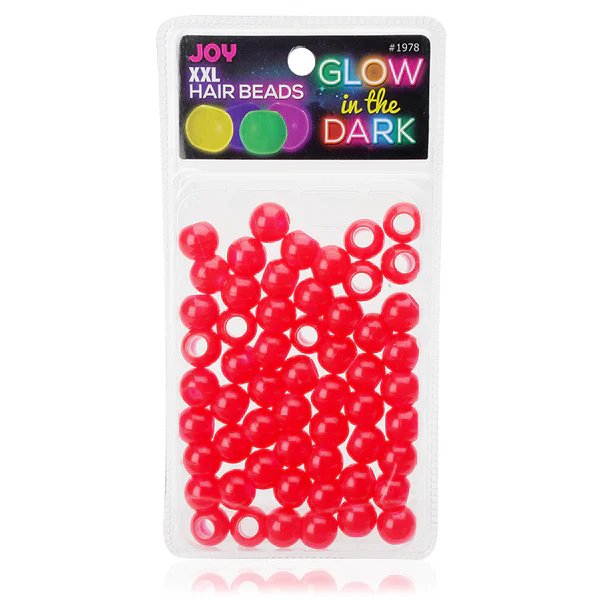 Joy Jewelry Pink Round Plastic Hair Beads - Image 5