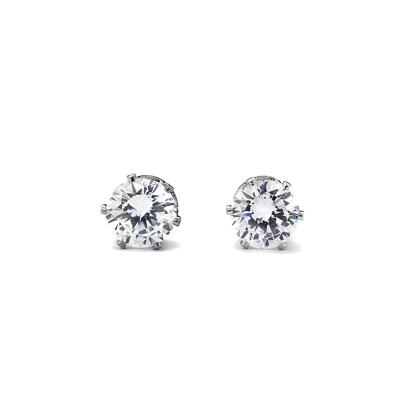 Joy Jewelry Sterling Silver Cubic Zirconia Earrings - Image 3