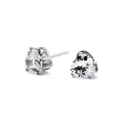 Joy Jewelry Sterling Silver Small Star Cubic Zirconia Stud Earrings (Z01) - Image 6