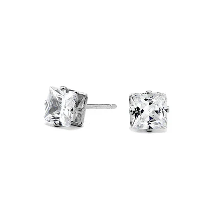 Joy Jewelry Sterling Silver Small Star Cubic Zirconia Stud Earrings (Z01) - Image 7
