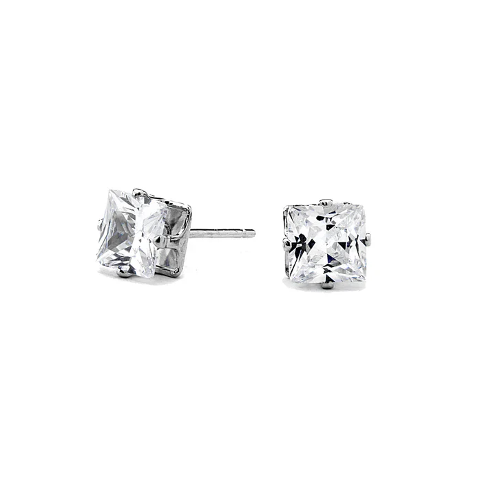 Joy Jewelry Sterling Silver Small Star Cubic Zirconia Stud Earrings (Z01) - Image 8