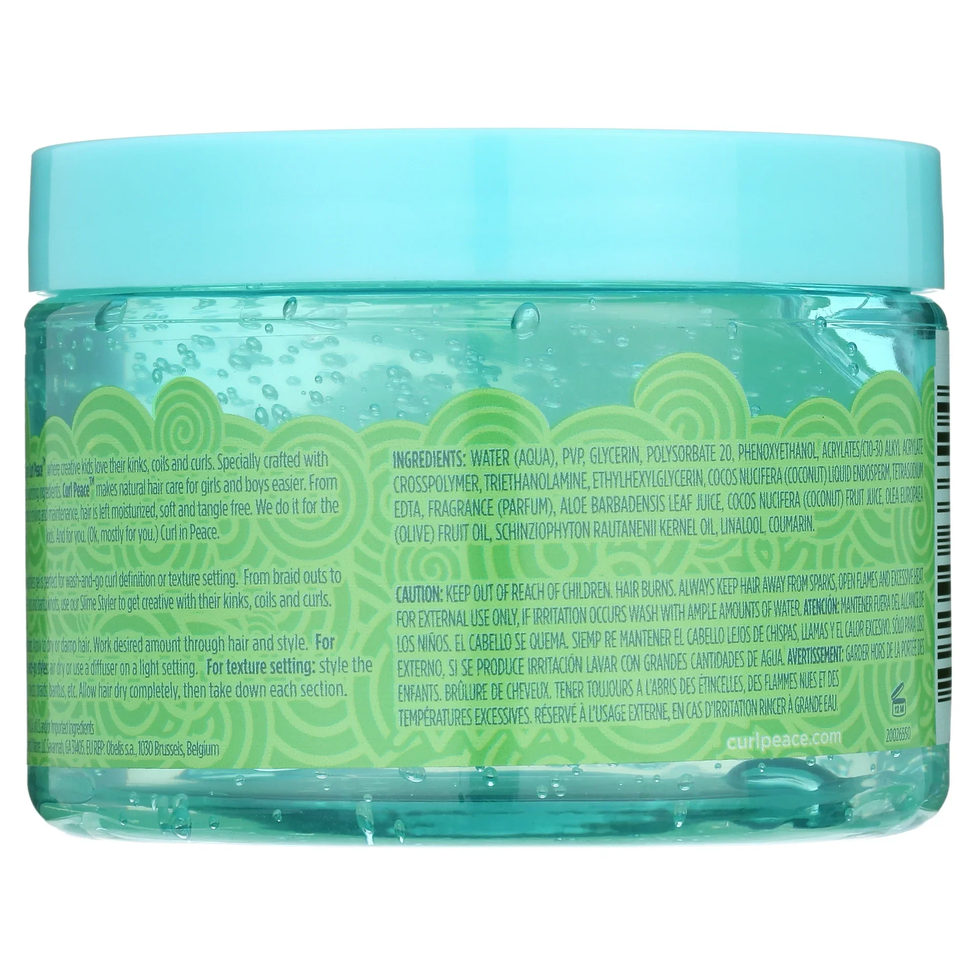 Just For Me Curl Peace Nourishing Jar Women Hair Styling Gel 12 oz - Image 2