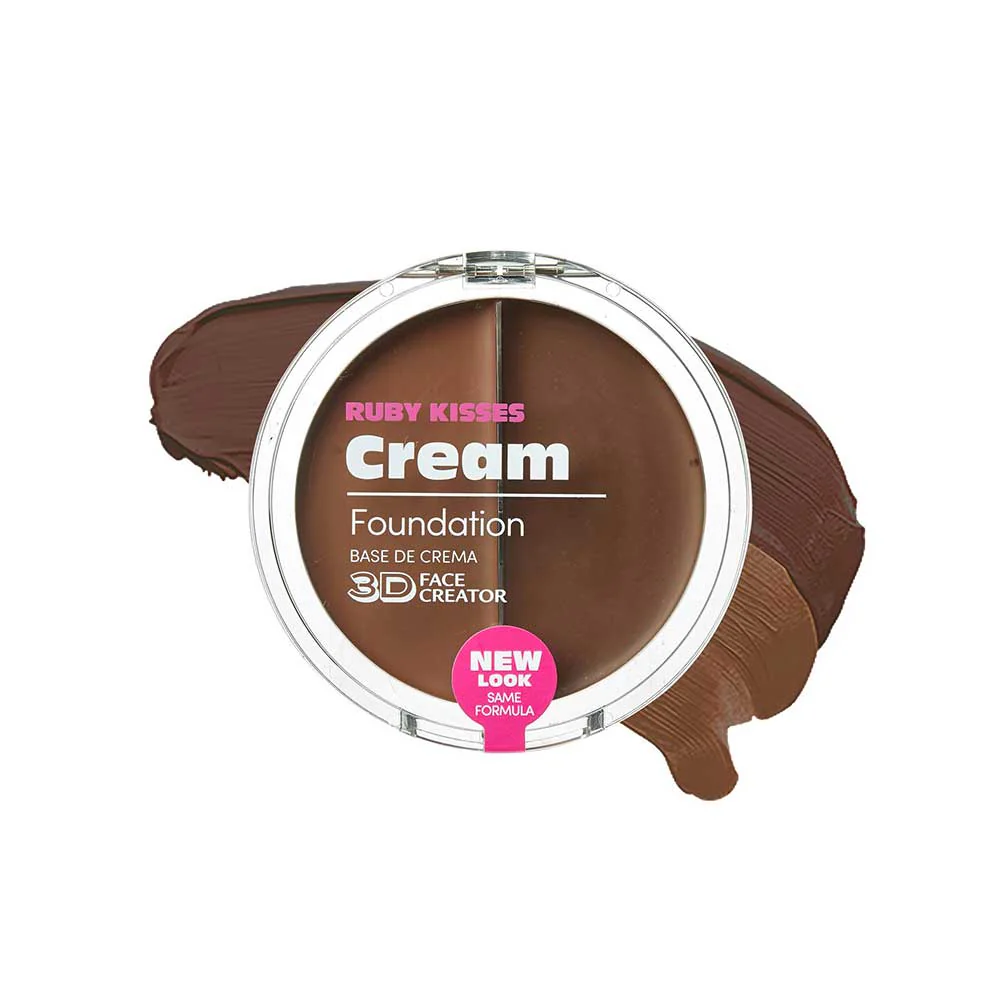 RUBY Kisses 3D Face Creator Duo Cream Foundation & Concealer Buildable Coverage - Image 10
