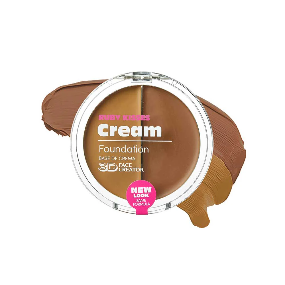 RUBY Kisses 3D Face Creator Duo Cream Foundation & Concealer Buildable Coverage - Image 6