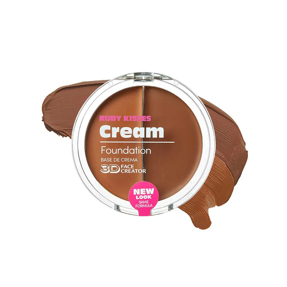 RUBY Kisses 3D Face Creator Duo Cream Foundation & Concealer Buildable Coverage - Image 9