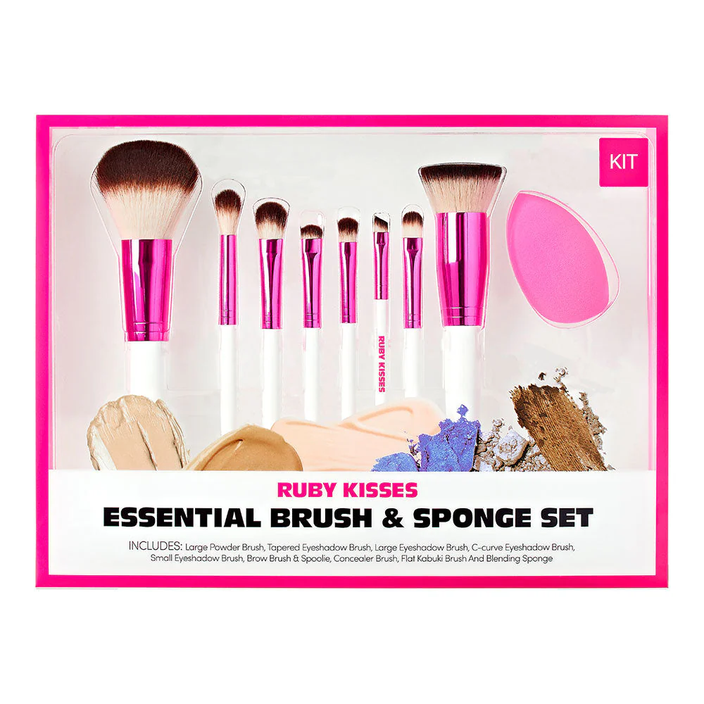 Ruby Kisses Flawless Base Kit - Brushes & Sponge - Image 2