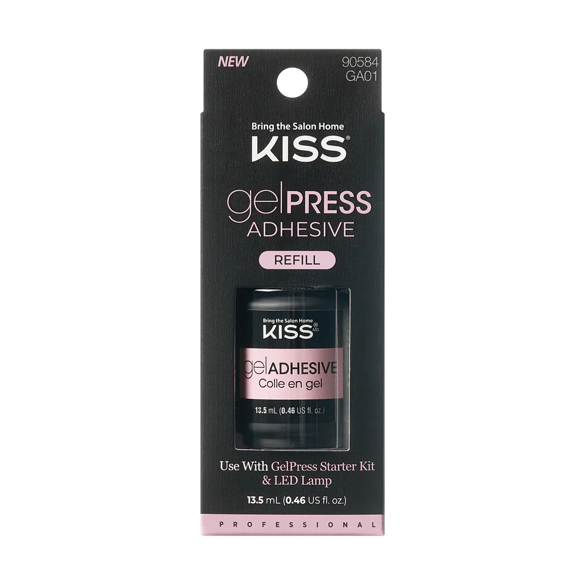 KISS Gel Press Adhesive Refill Nail Extension System 0.46Oz