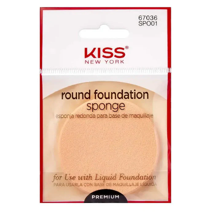 KISS New York Round Foundation Sponge For Use With Liquid Foundation