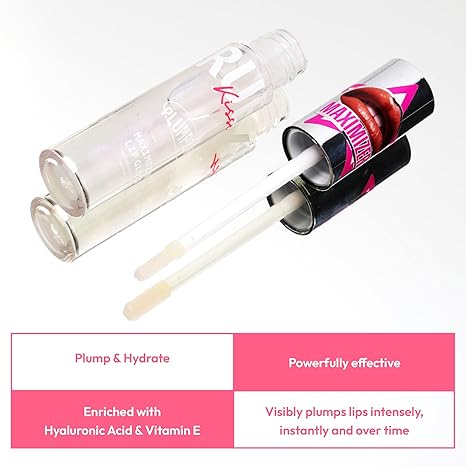 Ruby Kisses Plumping Lip Gloss Hydrating High-Shine Lip Plumper 0.15oz - Image 3