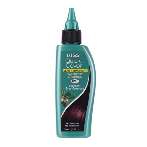 KISS Quick Cover Deep Wine Hair Color Kit 3.5Oz - Image 2
