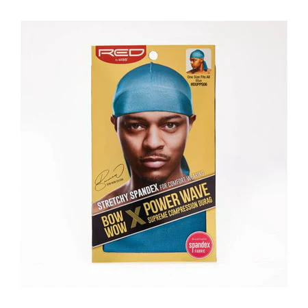 KISS Red Power Wave Silky Bow Wow Spandex Durag - Image 3