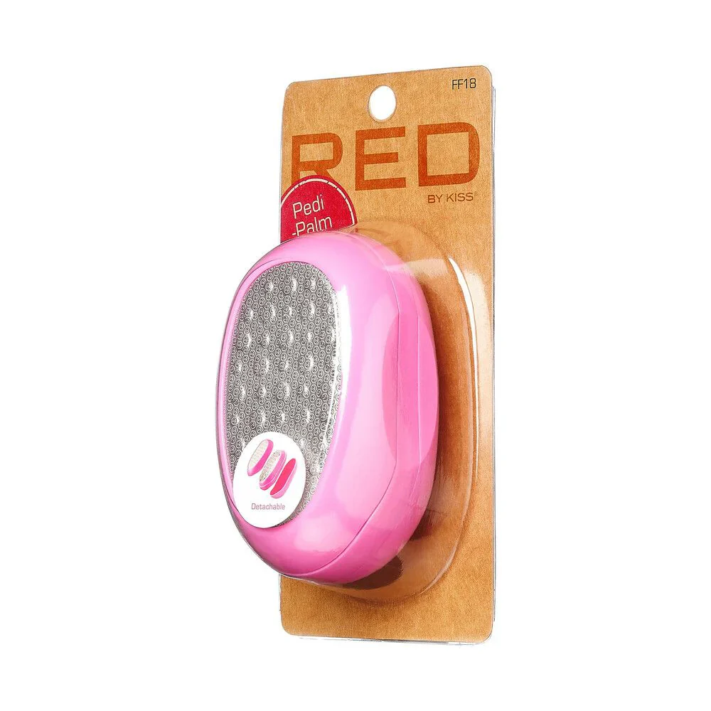 KISS Red Pedi Palm Smooth Rough Skin Foot File - Image 2
