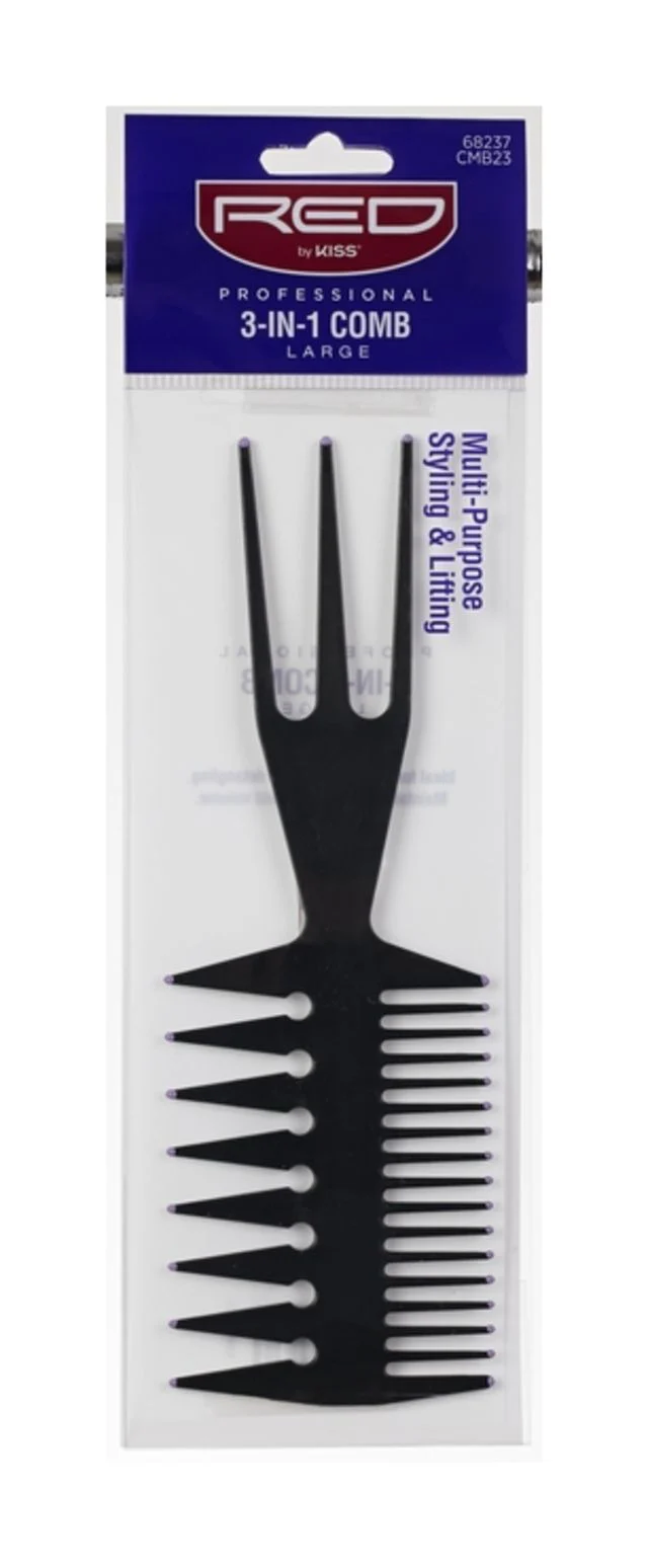 RED BY KISS Professional 3-in-1 Comb