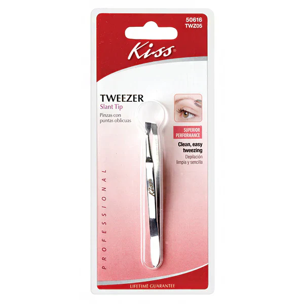 KISS Stainless Steel Tweezer Slant Tip - Image 2