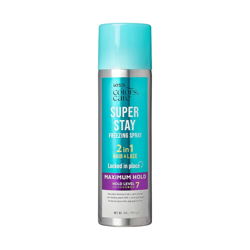 KISS Freezing Spray 2-in-1 Hair & Lace Max Hold, 11.1oz