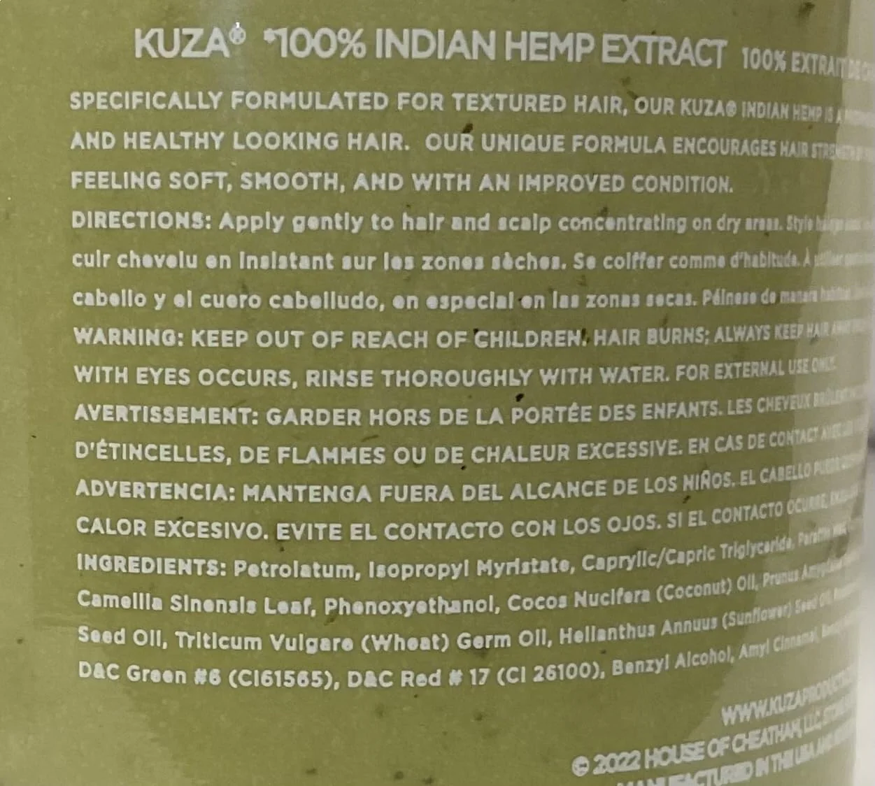 Kuza Indian Hemp with Chebe Hair 7.7 oz - Image 10