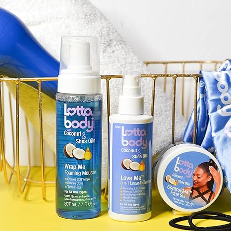 Lottabody Coconut & Shea Wrap Me Foaming Curl Mousse 7oz - Image 4