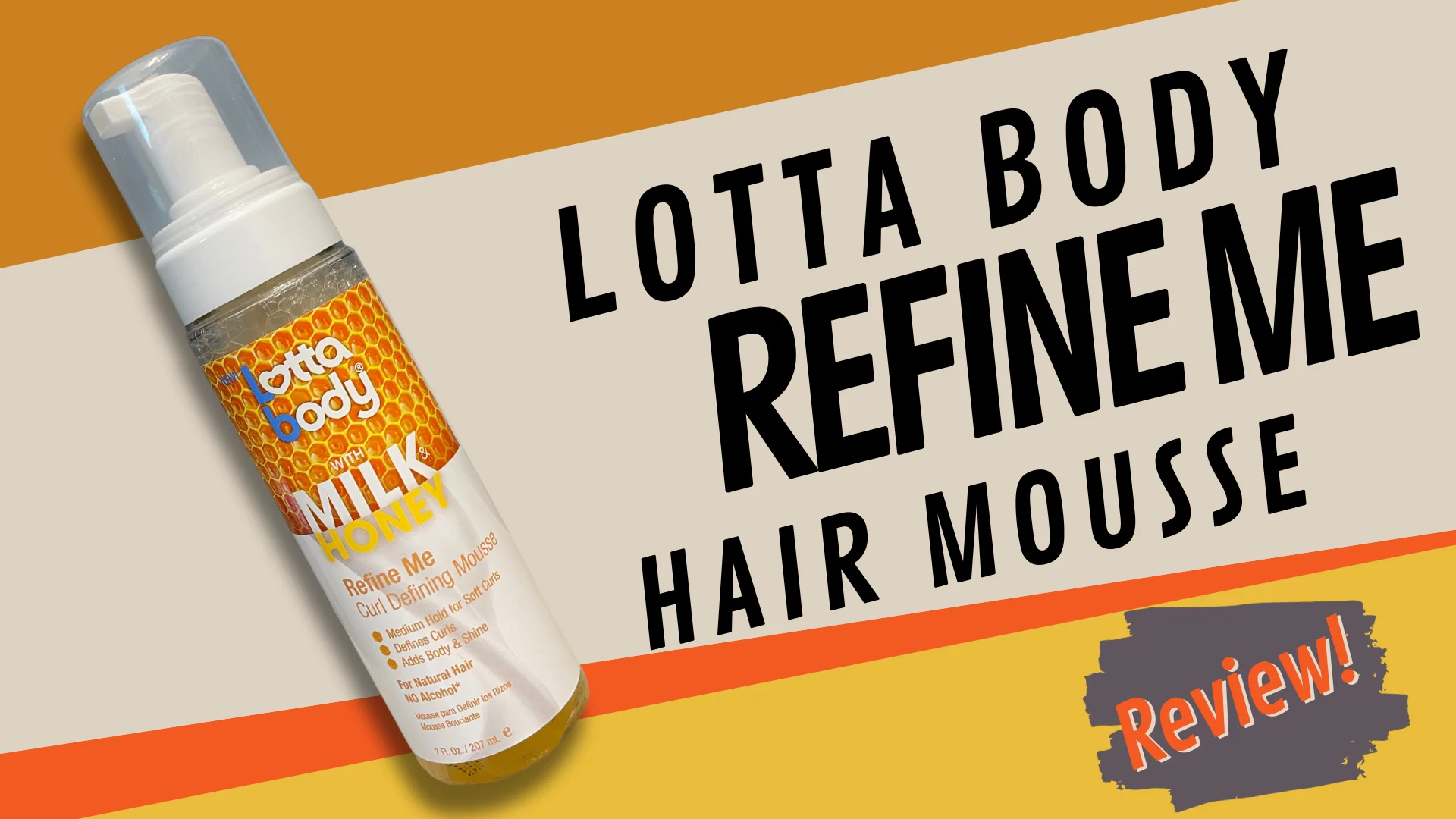 L/Body Milk & Honey Refine Me Curl Mousse 7 oz Soft Defined Curls - Image 3