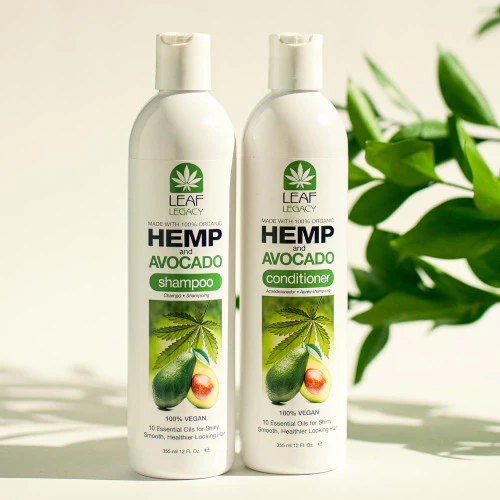 Leaf Legacy Hemp & Avocado Shampoo 12oz - Image 2