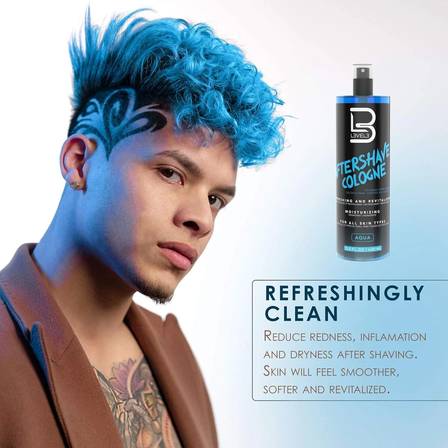 Level 3 AFTERSHAVE SPRAY AQUA 13.5OZ - Image 4