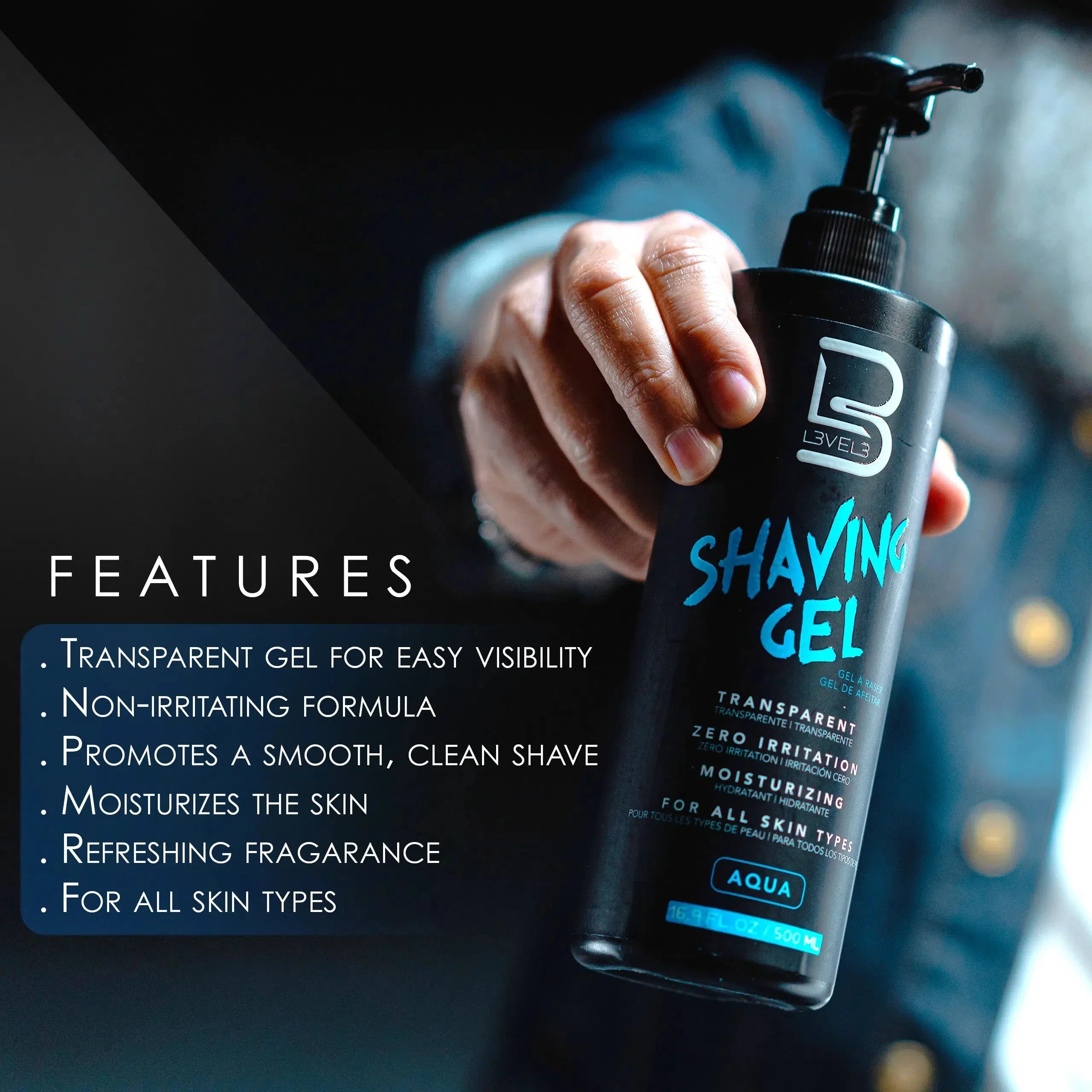 Level3 Shaving Gel 16.9Oz - Image 4
