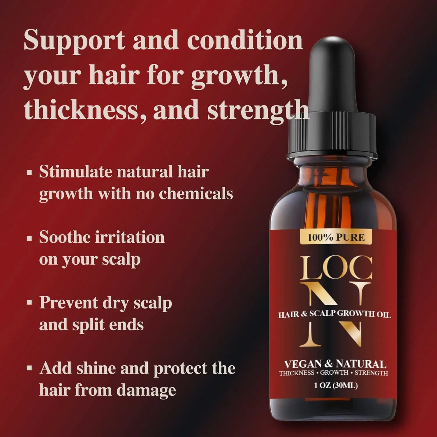 Loc N Hair & Scalp Oil Strengthening 1 oz - Image 3